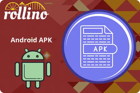 Rollino Android APK download icon with logo and Android symbol