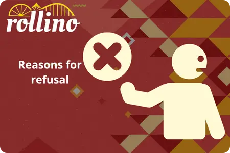 User with X symbol showing bonus refusal reasons