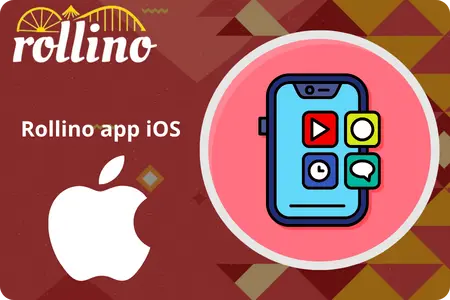 Rollino iOS app icon with Apple logo and iPhone illustration