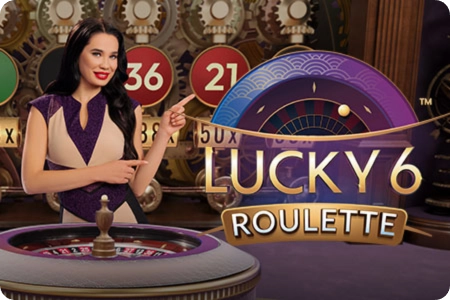 Lucky 6 Roulette live table at Rollino Casino UK