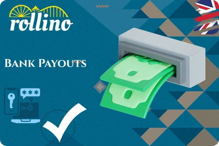 Rollino withdrawal via bank transfer options for UK players in GBP